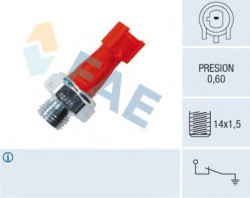 FAE 12431 Датчик давления масла
