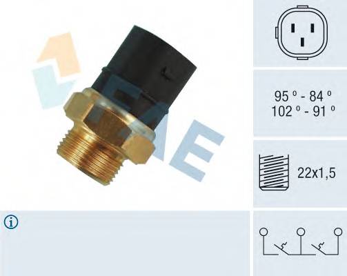 FAE 38180 Термовыключатель, вентилятор радиатора