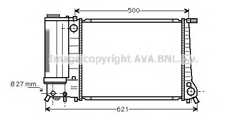 AVA QUALITY COOLING BW2101 Радиатор, охлаждение двигателя