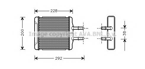 AVA QUALITY COOLING DWA6027 Теплообменник, отопление салона