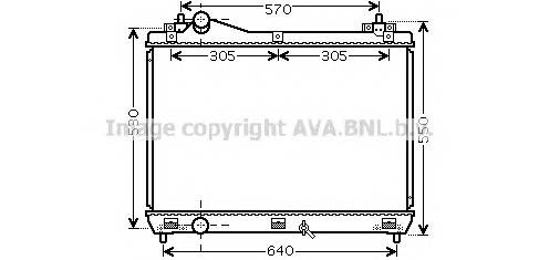 AVA QUALITY COOLING SZ2104 Радиатор, охлаждение двигателя