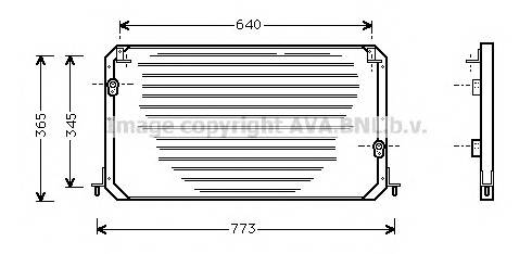 AVA QUALITY COOLING TO5224 Конденсатор, кондиционер