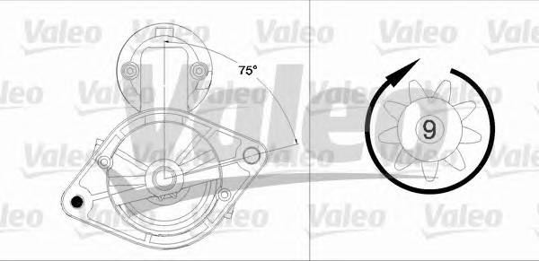 VALEO 458191 Стартер