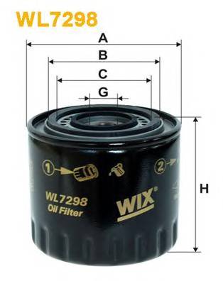 WIX FILTERS WL7298 Масляный фильтр