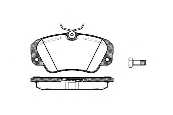 WOKING P2823.00 Комплект тормозных колодок,