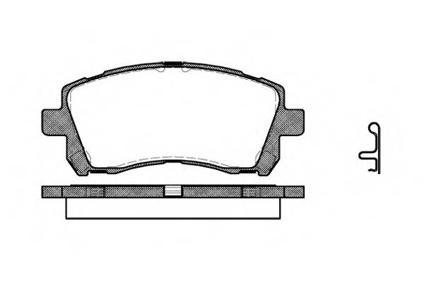 WOKING P7553.02 Комплект тормозных колодок,