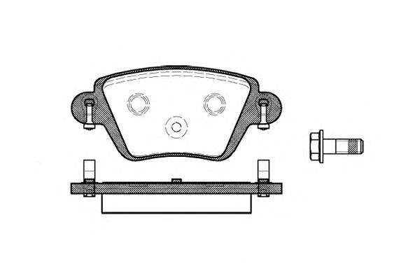 WOKING P6773.10 Комплект тормозных колодок,