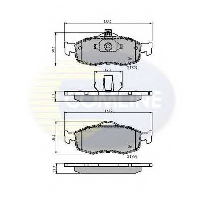 COMLINE CBP0514 Комплект гальмівних колодок,