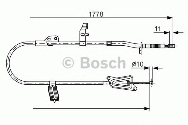 BOSCH 1 987 482 305 Трос, стояночная тормозная