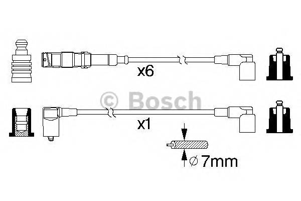 BOSCH 0 986 356 332 Комплект дротів запалювання