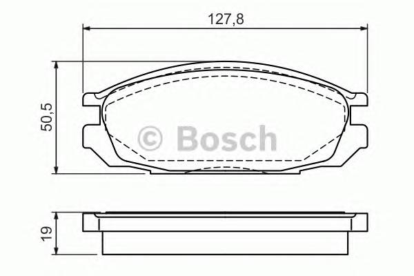 BOSCH 0 986 461 133 Комплект тормозных колодок,