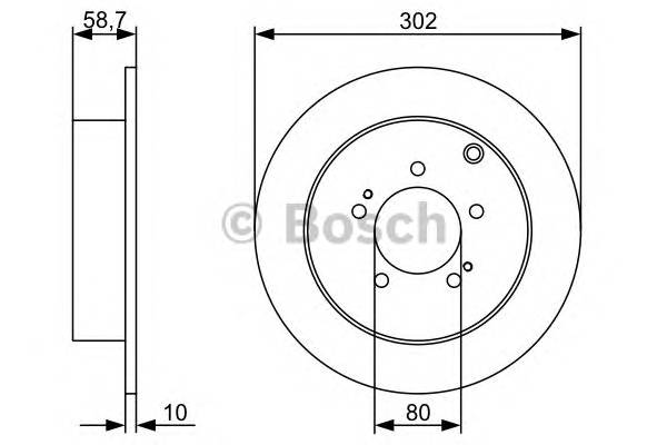 BOSCH 0 986 479 318 Тормозной диск