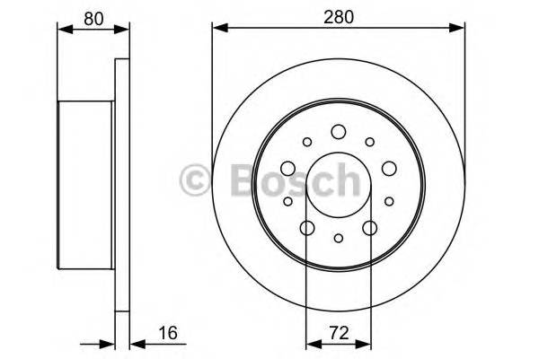 BOSCH 0 986 479 399 Тормозной диск