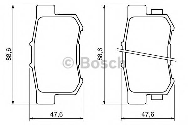 BOSCH 0 986 494 233 Комплект тормозных колодок,