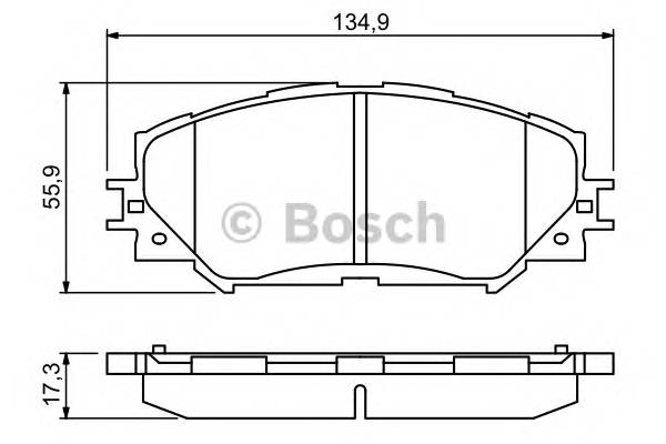 BOSCH 0 986 494 240 Комплект тормозных колодок,