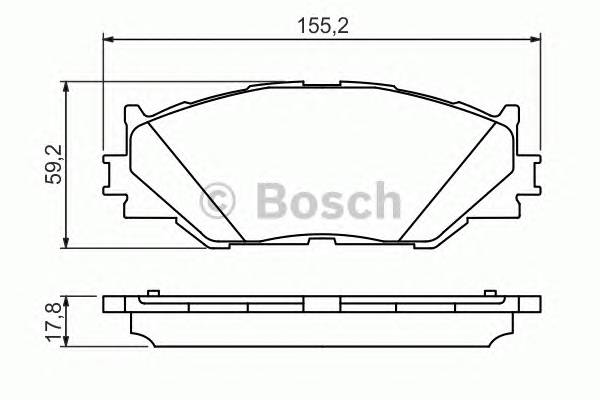 BOSCH 0 986 494 316 Комплект тормозных колодок,