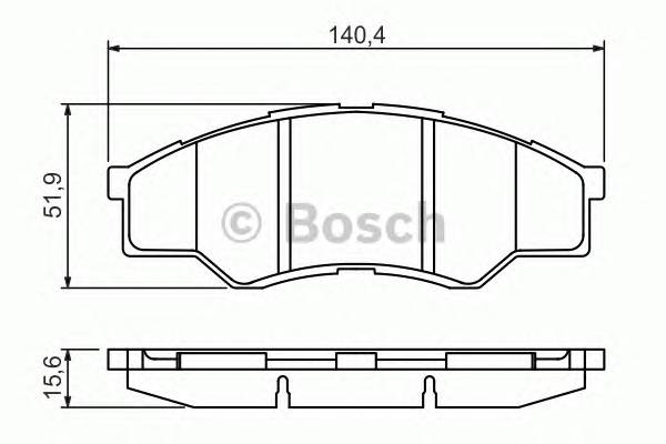 BOSCH 0 986 494 425 Комплект гальмівних колодок,