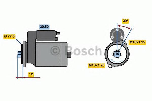 BOSCH 0 986 022 700 Стартер