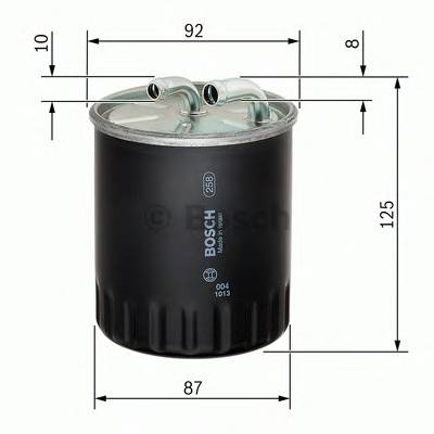 BOSCH F 026 402 065 Паливний фільтр