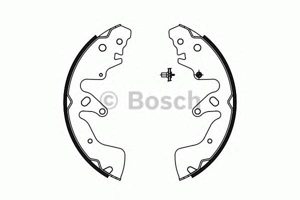 BOSCH 0 986 487 756 Комплект гальмівних колодок