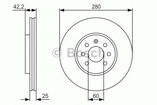 BOSCH 0986479S55 BOSCH Тормозной диск