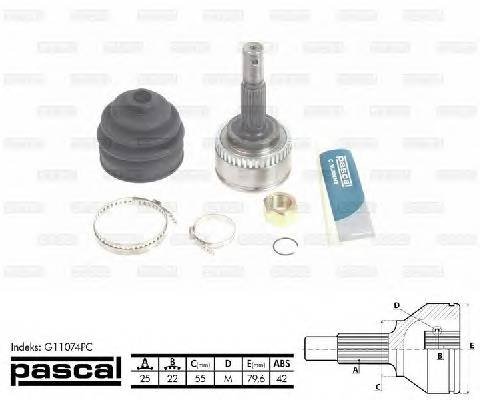 PASCAL G11074PC Шарнирный комплект, приводной