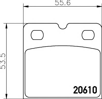 TEXTAR 2061005 Комплект тормозных колодок,