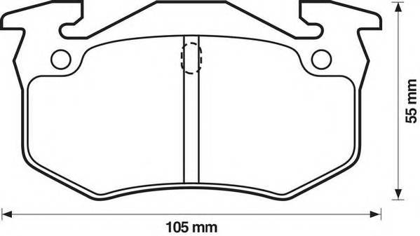 JURID 571334J Комплект тормозных колодок,