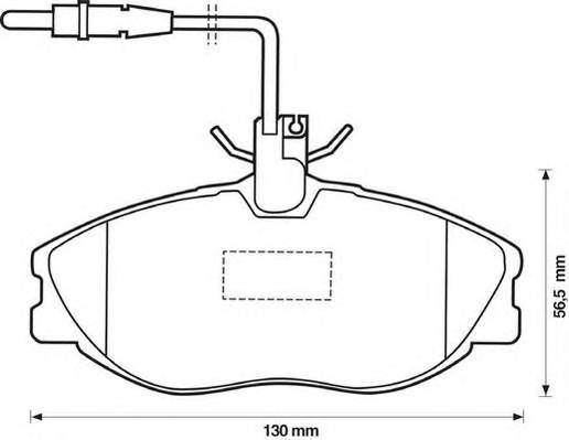 JURID 571898J Комплект тормозных колодок,