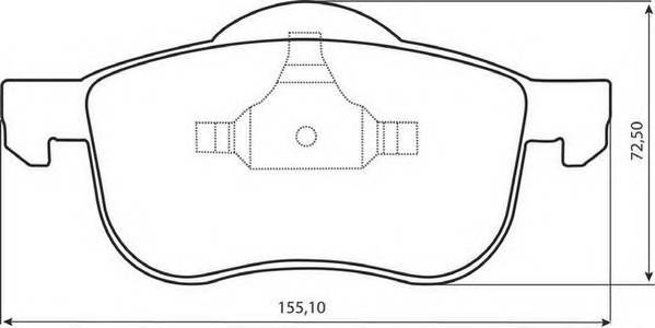 JURID 573003J Комплект гальмівних колодок,