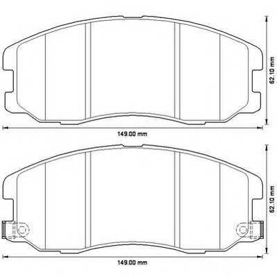 JURID 572570J Комплект гальмівних колодок,