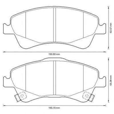 JURID 572600J Комплект тормозных колодок,