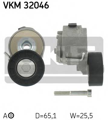 SKF VKM 32046 Натяжний ролик, полікліновий