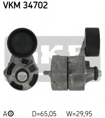 SKF VKM 34702 Натяжний ролик, полікліновий