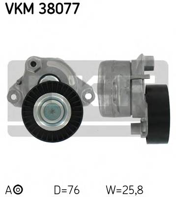 SKF VKM 38077 Натяжний ролик, полікліновий