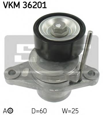 SKF VKM 36201 Натяжний ролик, полікліновий