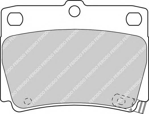 FERODO FDB1570 Комплект тормозных колодок,