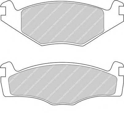 FERODO FDB419 Гальмівні  колодки,