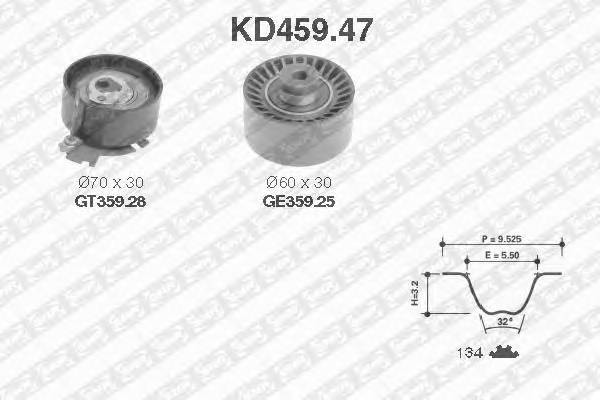 SNR KD459.47 Комплект ремня ГРМ