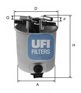 UFI 55.393.00 Топливный фильтр