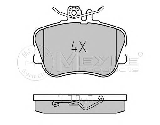 MEYLE 025 214 3920 Комплект гальмівних колодок,