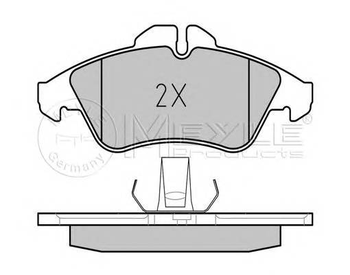 MEYLE 025 215 7620/PD Комплект тормозных колодок,