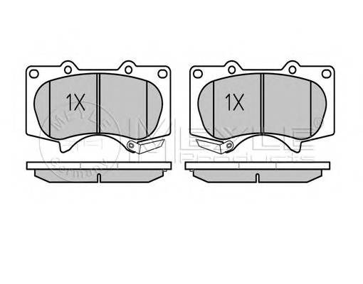 MEYLE 025 240 2417/W Тормозные колодки дисковые
