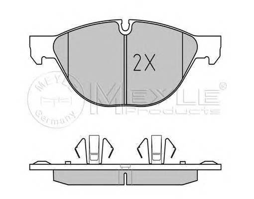 MEYLE 025 241 7219/PD Комплект тормозных колодок,