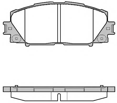 REMSA 1224.10 Комплект тормозных колодок,