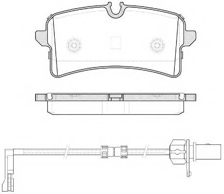 REMSA 1505.12 Комплект тормозных колодок,