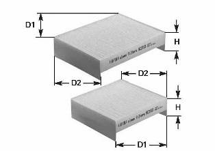 CLEAN FILTERS NC2302 Фильтр, воздух во