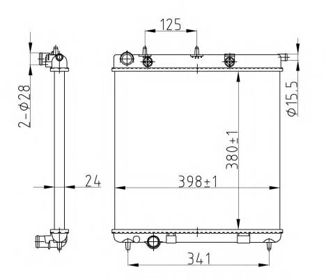 NRF 50429A Радіатор охолоджування