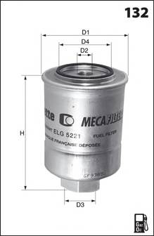 MECAFILTER ELG5360 Топливный фильтр