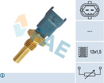 FAE 33490 Датчик, температура олії;